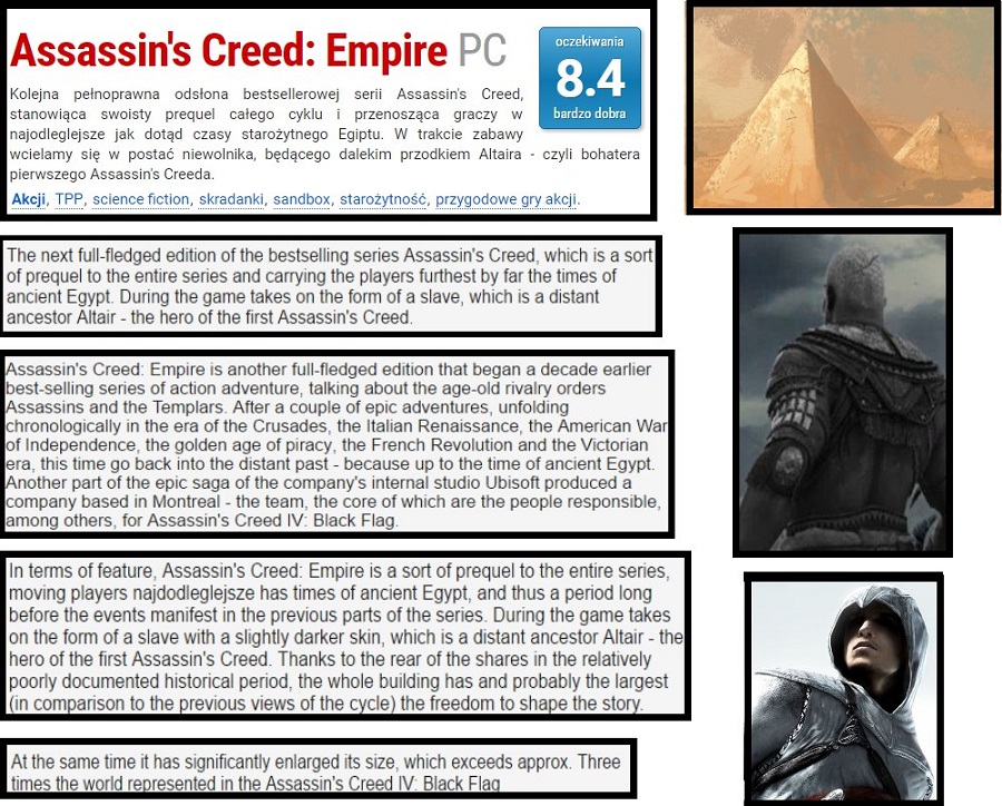 Первые подробности Assassin's Creed: Empire утекли в Сеть 2
