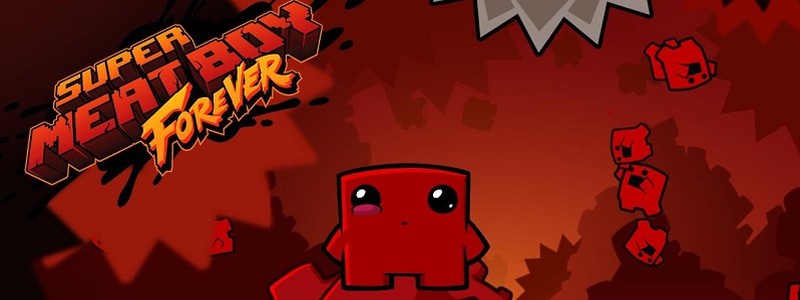 Геймплей Super Meat Boy Forever: Мясной пацан возвращается