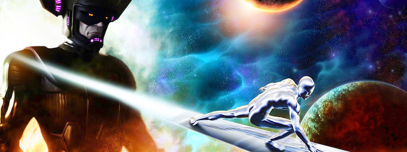 Галактус и Серебряный Серфер на этом постере 4 Фазы MCU
