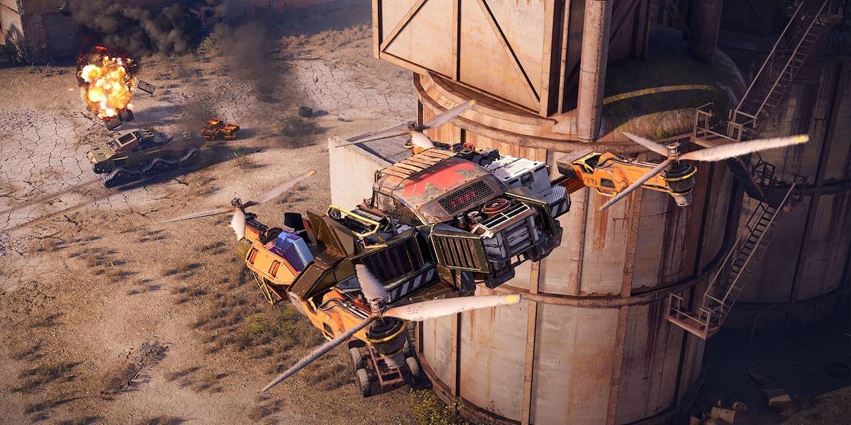 Обновление «Волчья стая» вернула в Crossout машины с робо-ногами
