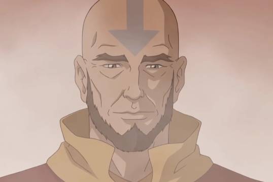 Повзрослевший Аватар на слитых изображениях «Легенды об Аанге»