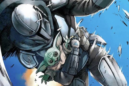 Автор «Атаки на Титанов» нарисовал постер «Мандалорца и Грогу»