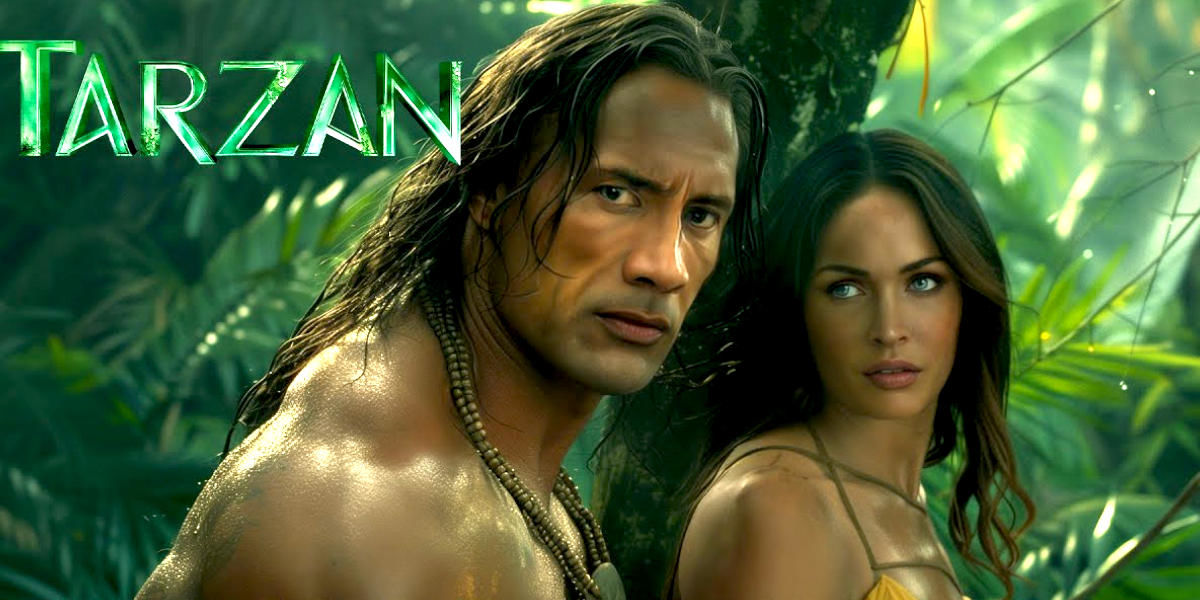 Дуэйн Джонсон и Меган Фокс в трейлере фильма «Тарзан» (2025) от энтузиастов