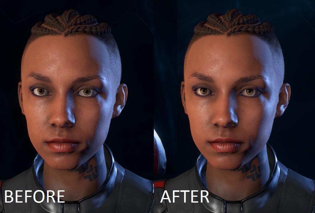 Что исправили в патче 1.05 для Mass Effect: Andromeda: сравнение персонажей 2