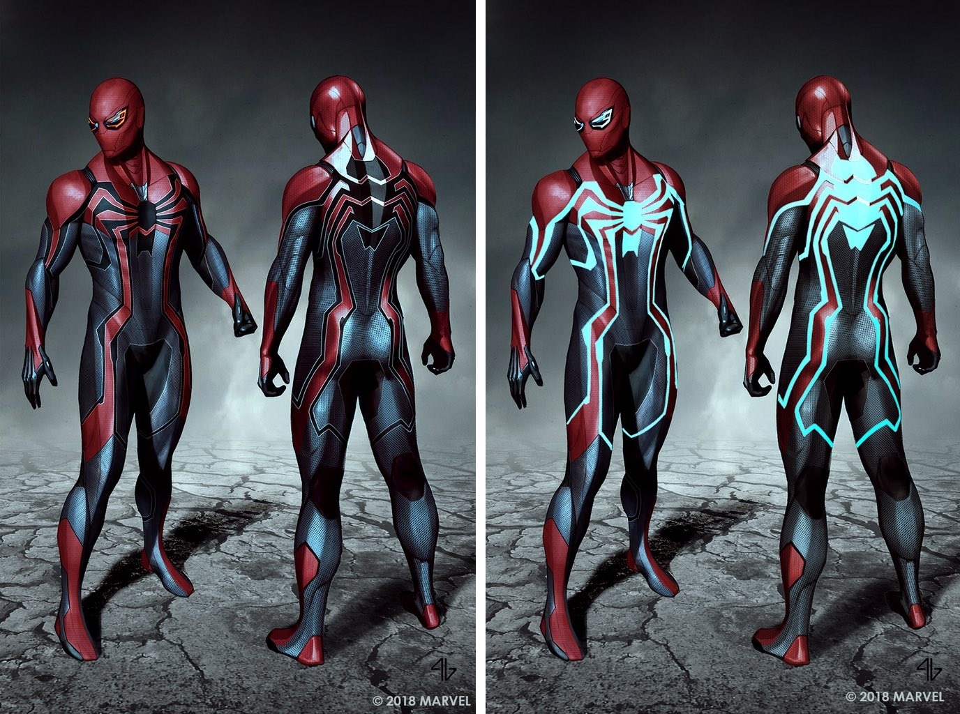 Spider man 2018 костюмы