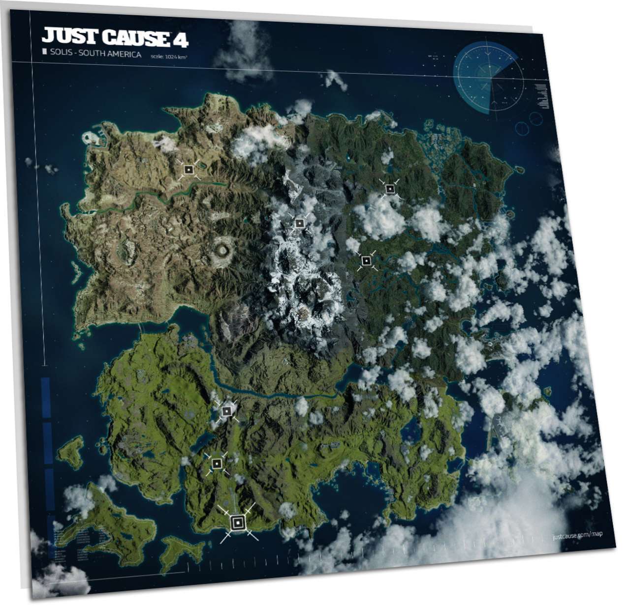 Раскрыта карта мира Just Cause 4