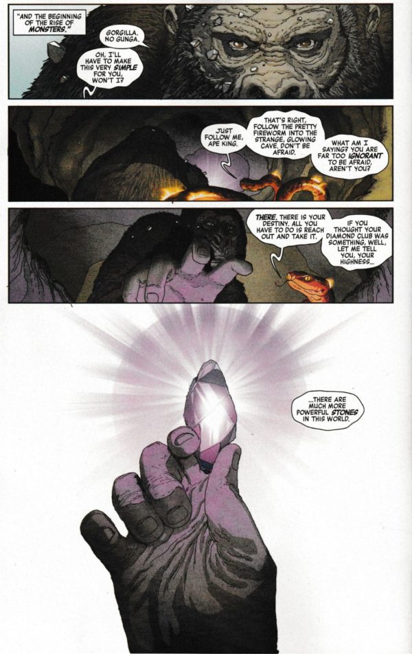 Раскрыто, когда был найден Камень Силы во вселенной Marvel