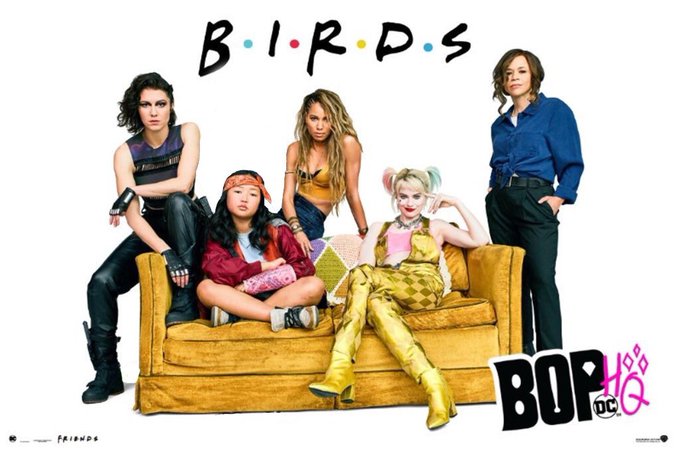Постер «Хищных птиц» пародирует сериал «Друзья»