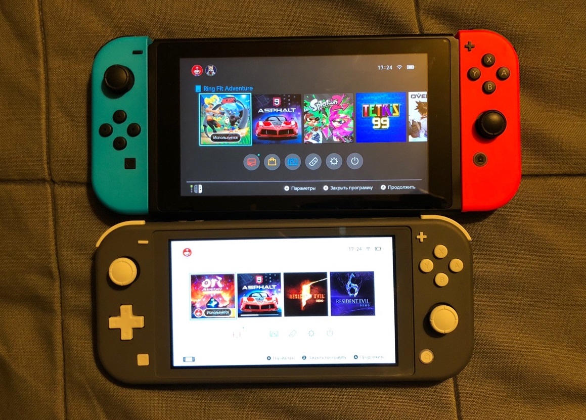 Обзор Nintendo Switch Lite. Сравнение с обновленной консолью 2019 года