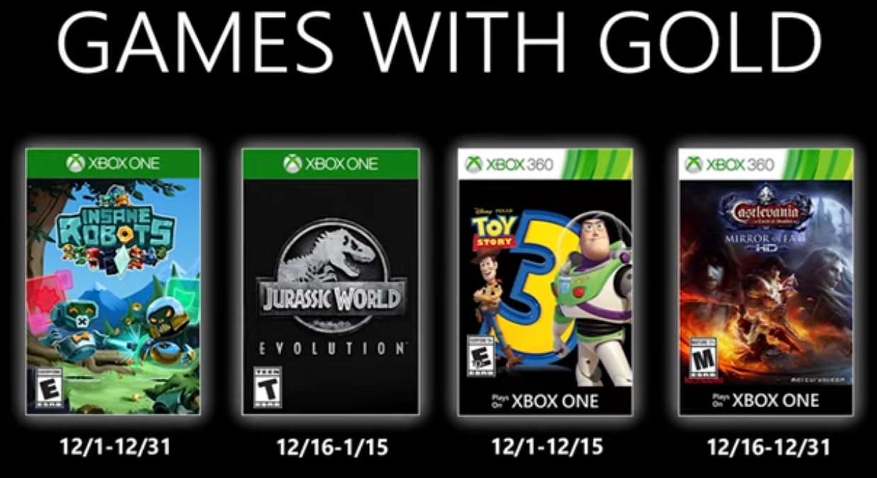 Объявлены бесплатные игры Xbox Live Gold за декабрь 2019