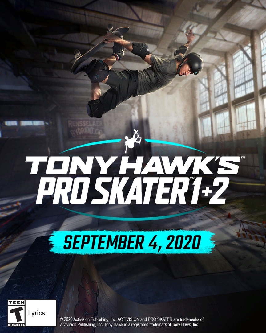 Трейлер и дата выхода ремейка Tony Hawk's Pro Skater 1+2 (2020)