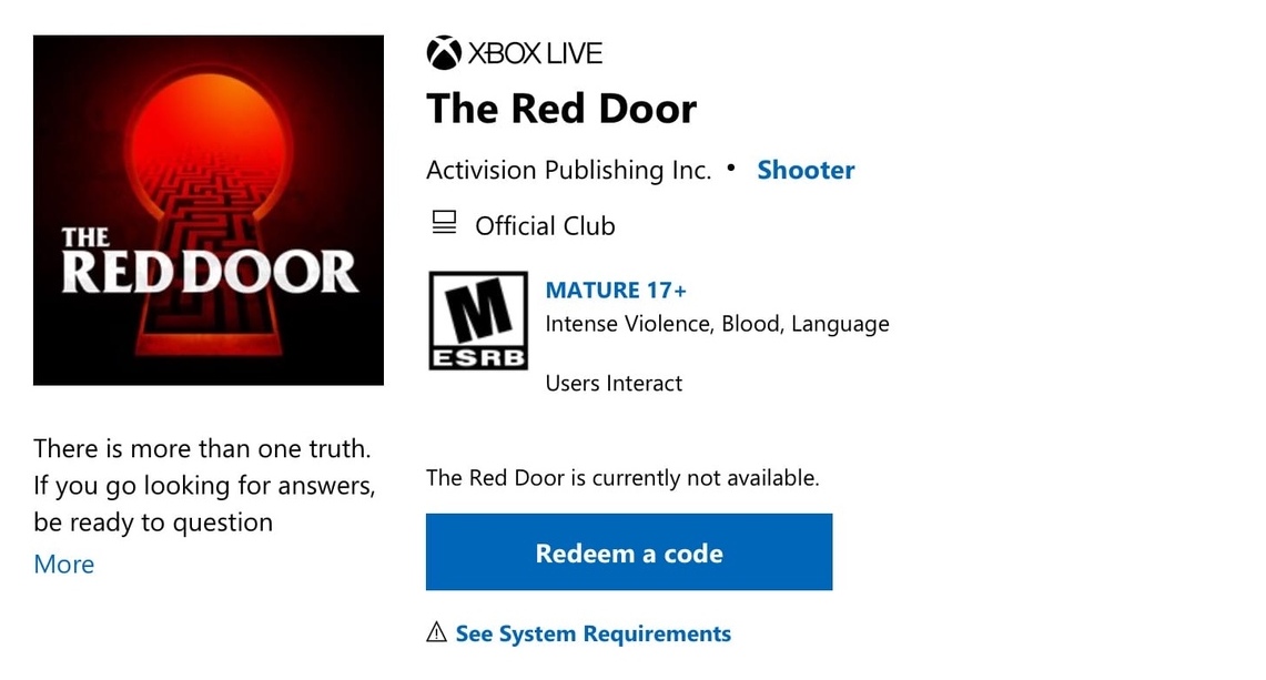 В сеть утекла Call of Duty 2020. Это The Red Door