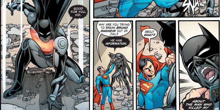 Бэтмен без маски выглядит смешно в истории про Смолвиль