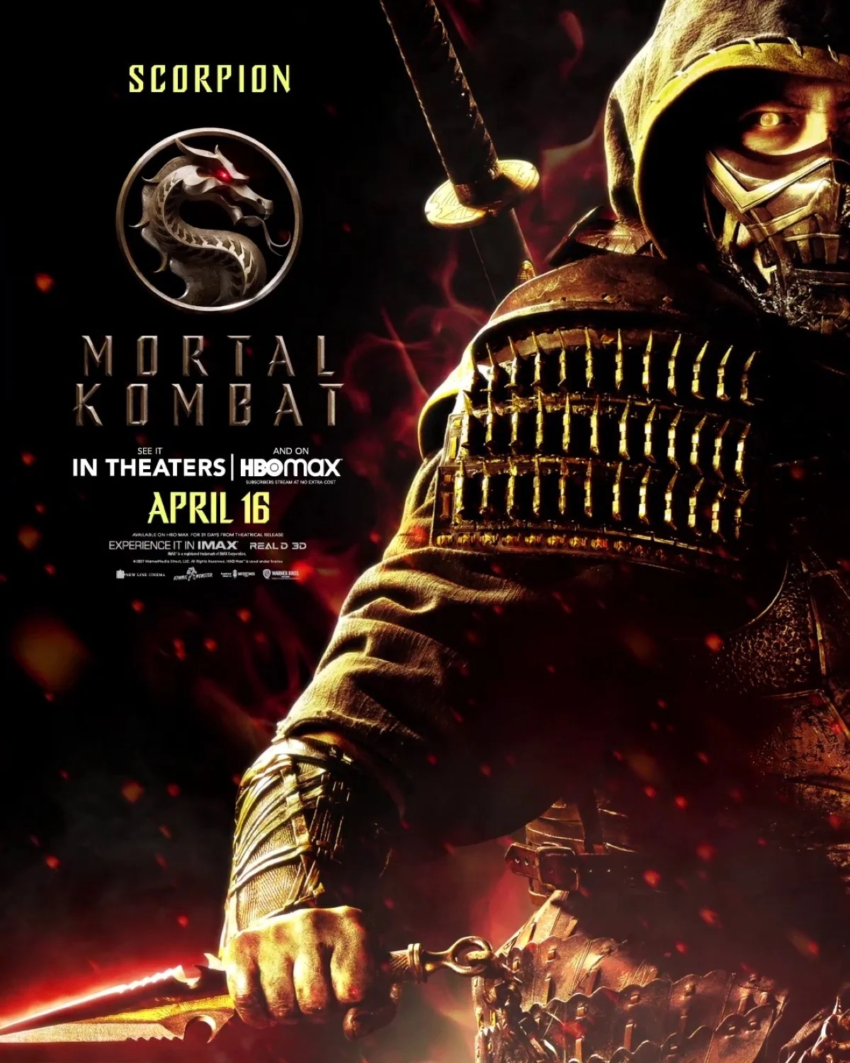Первый взгляд на Скорпиона в костюме из фильма Mortal Kombat