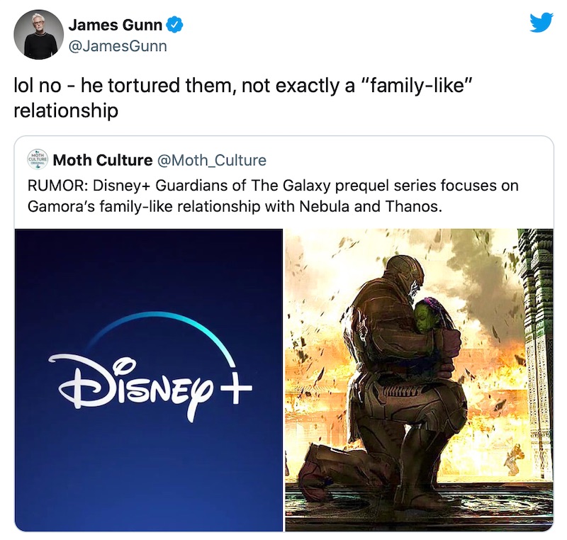 Джеймс Ганн прокомментировал приквел «Стражей галактики» про Таноса