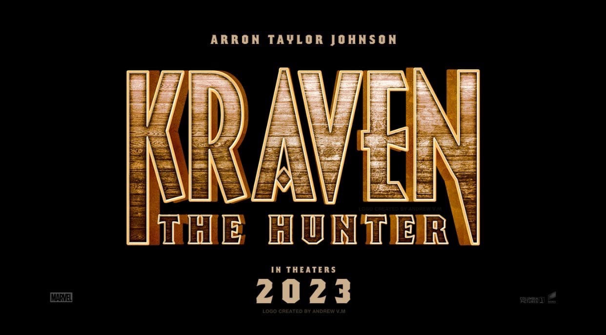 Логотип фильма «Крейвен-охотник» с Аароном Тейлором-Джонсоном