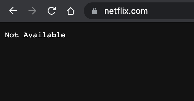 Сайт Netflix не работает в России