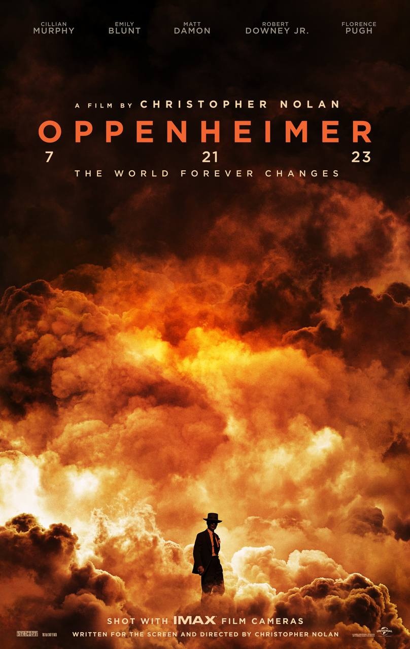 Киллиан Мерфи на первом постере фильма «Оппенгеймер» Кристофера Нолана