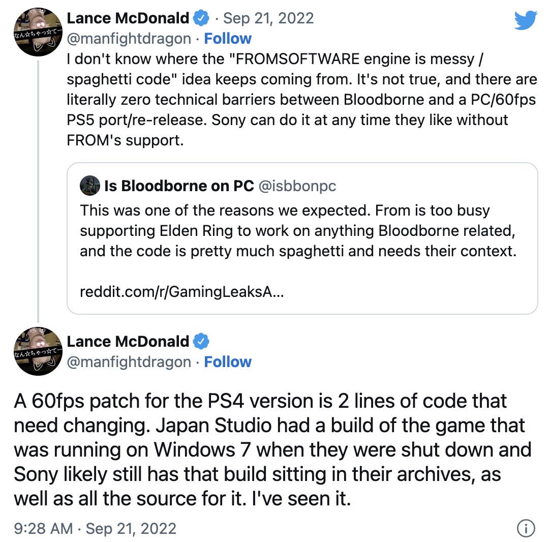ПК-версия Bloodborne для Windows 7 готова