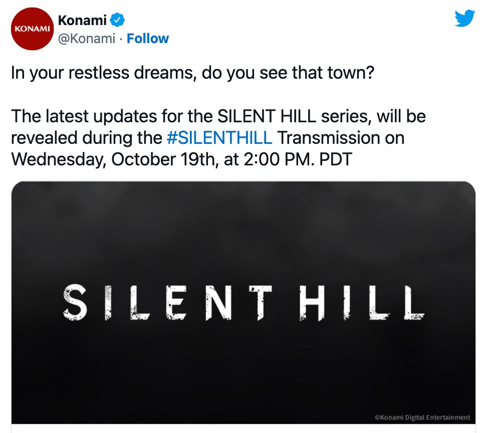 Подтверждена дата анонса нового проекта Silent Hill