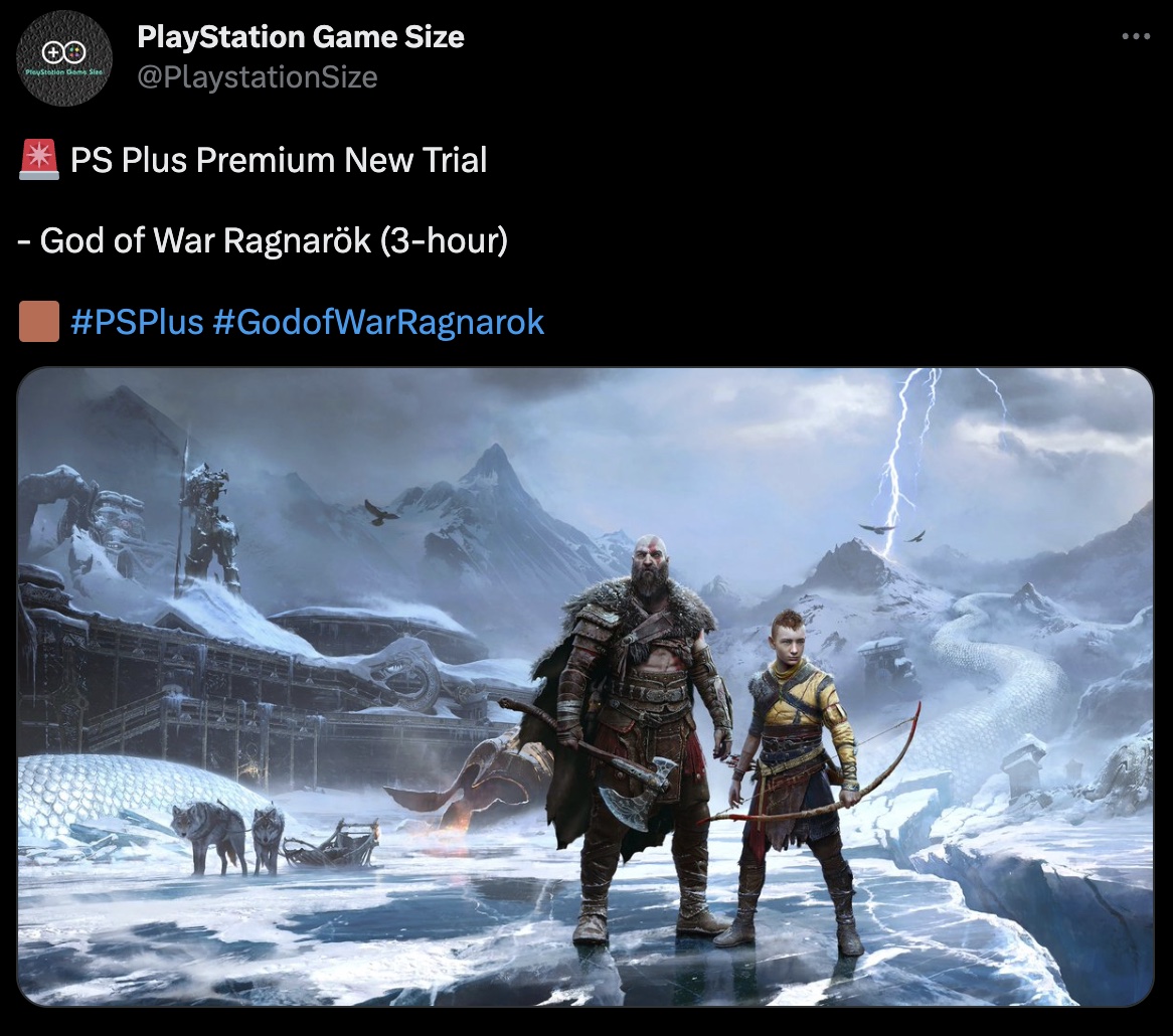 Утечка. Подписчики PS Plus получат бесплатную версию God of War Ragnarok
