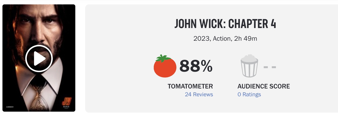 Рецензии и оценки фильма «Джон Уик 4» - лучший в серии
