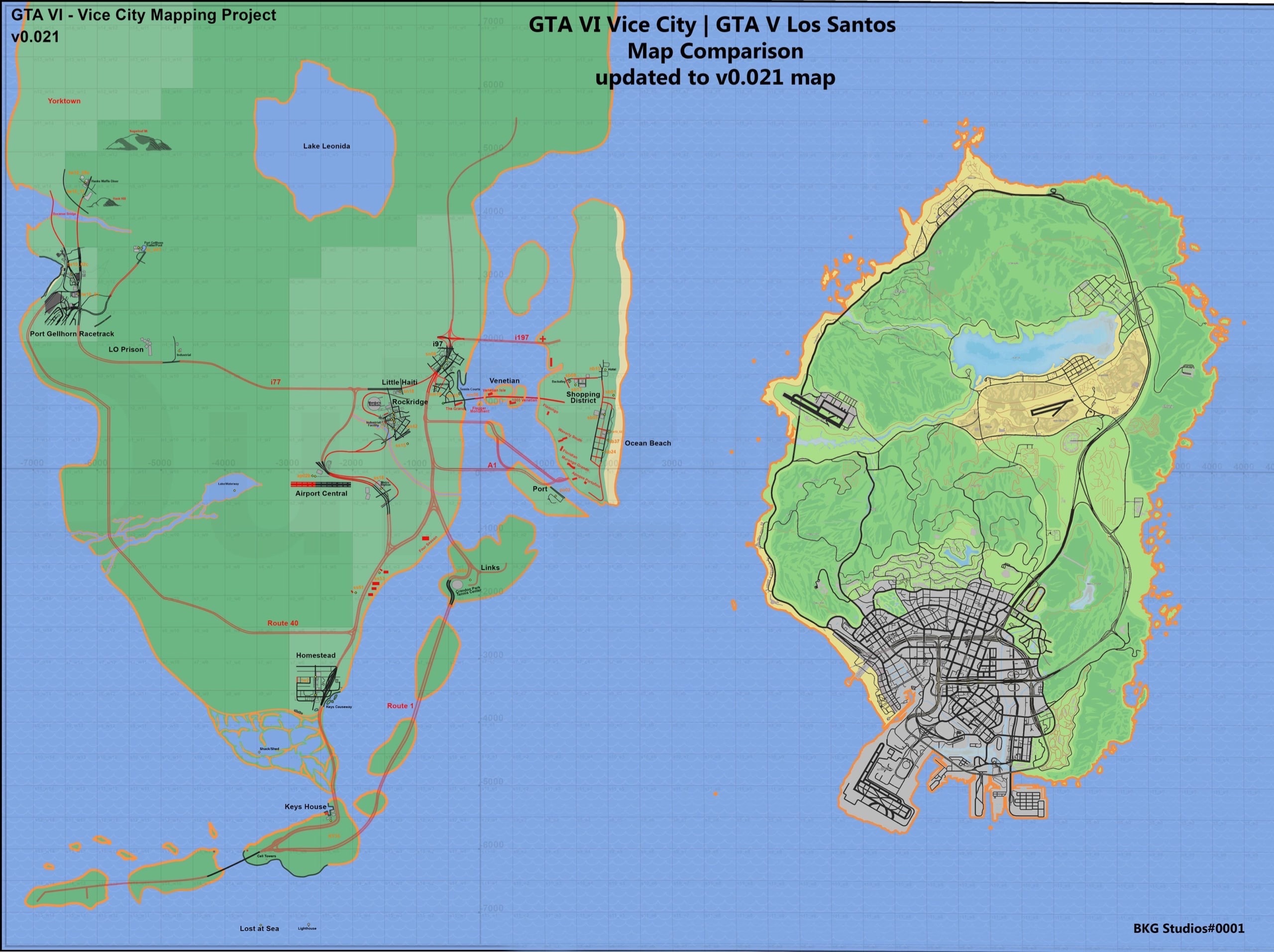 Слитую карту мира GTA 6 сравнили с GTA 5