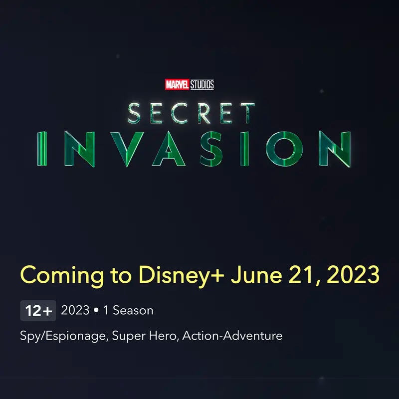 Disney назвала точную дату выхода сериала «Секретное вторжение» от Marvel
