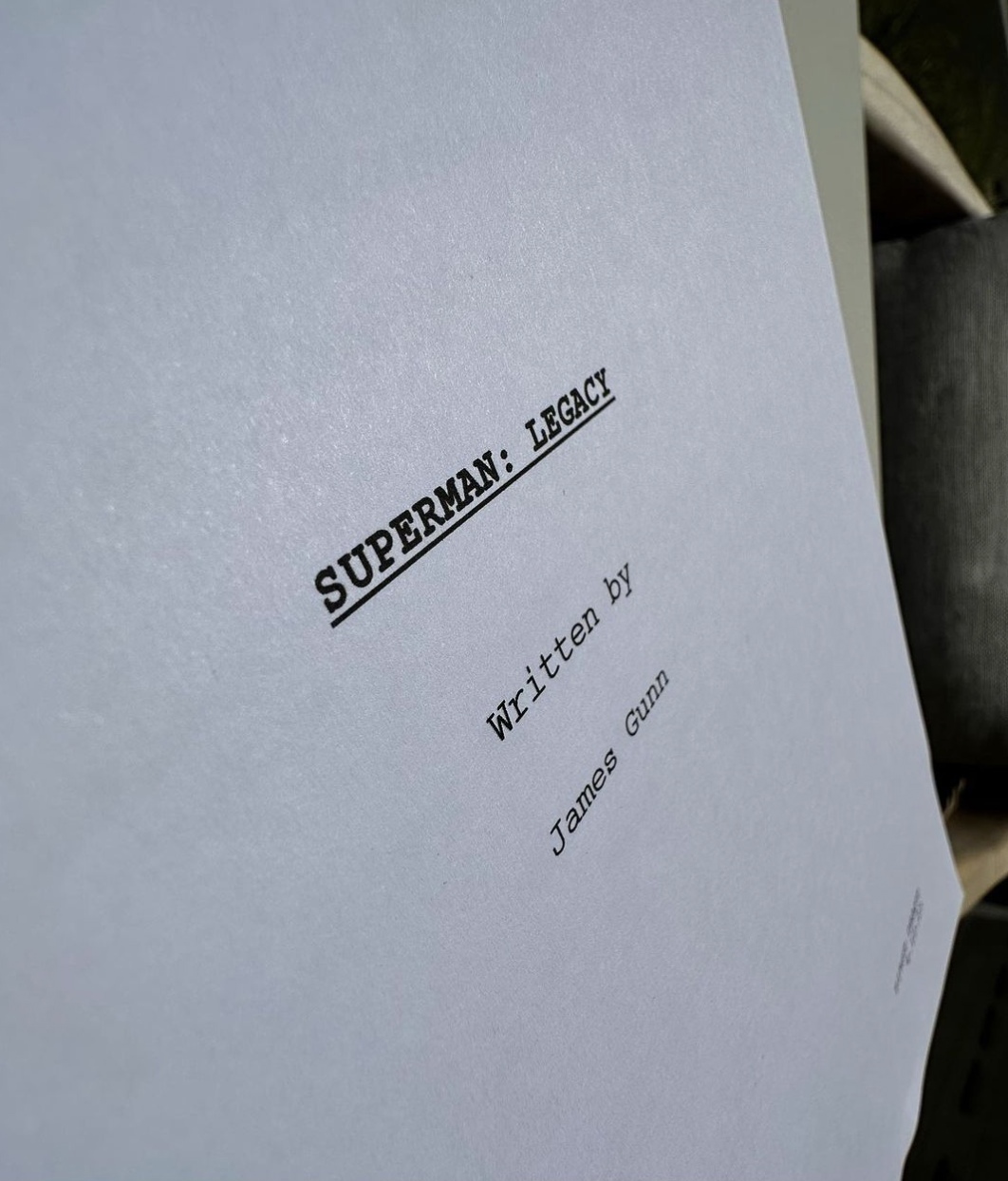 Джеймс Ганн закончил сценарий фильма «Супермен: Наследие»