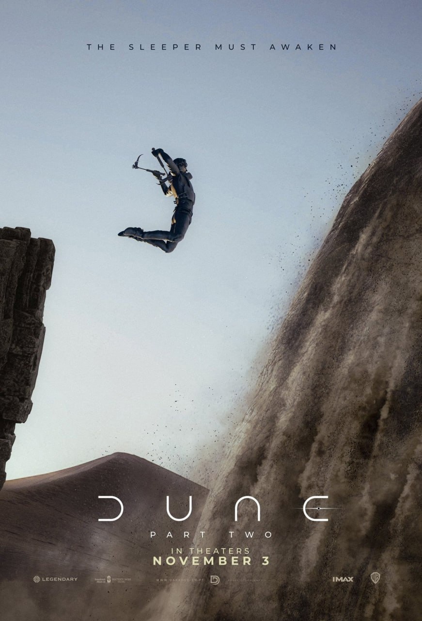 Первый постер и тизер-трейлер фильма «Дюна 2»: Пол Атрейдес прыгает на червя