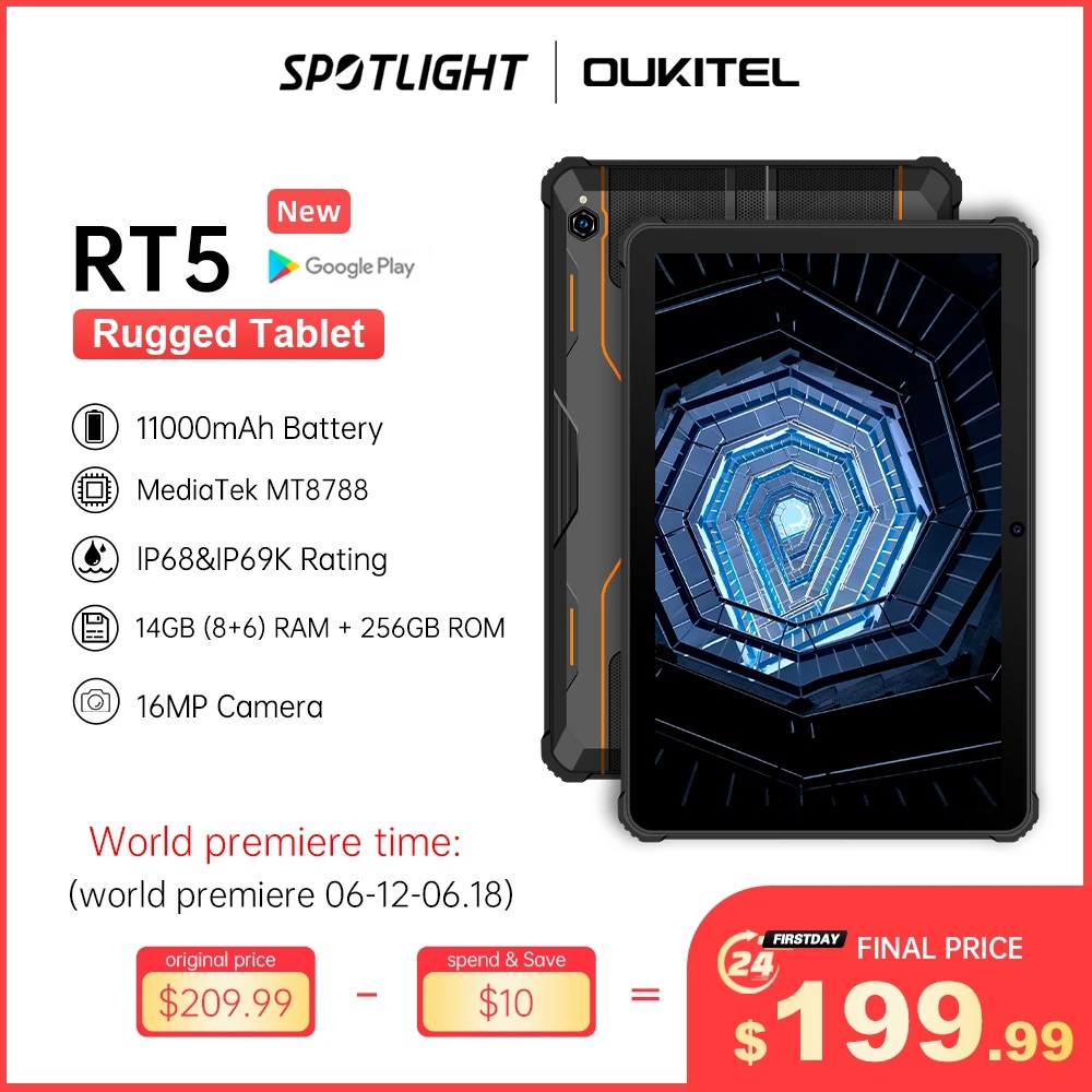 Дебют OUKITEL RT5: один из самых безопасных и мощных планшетов на рынке