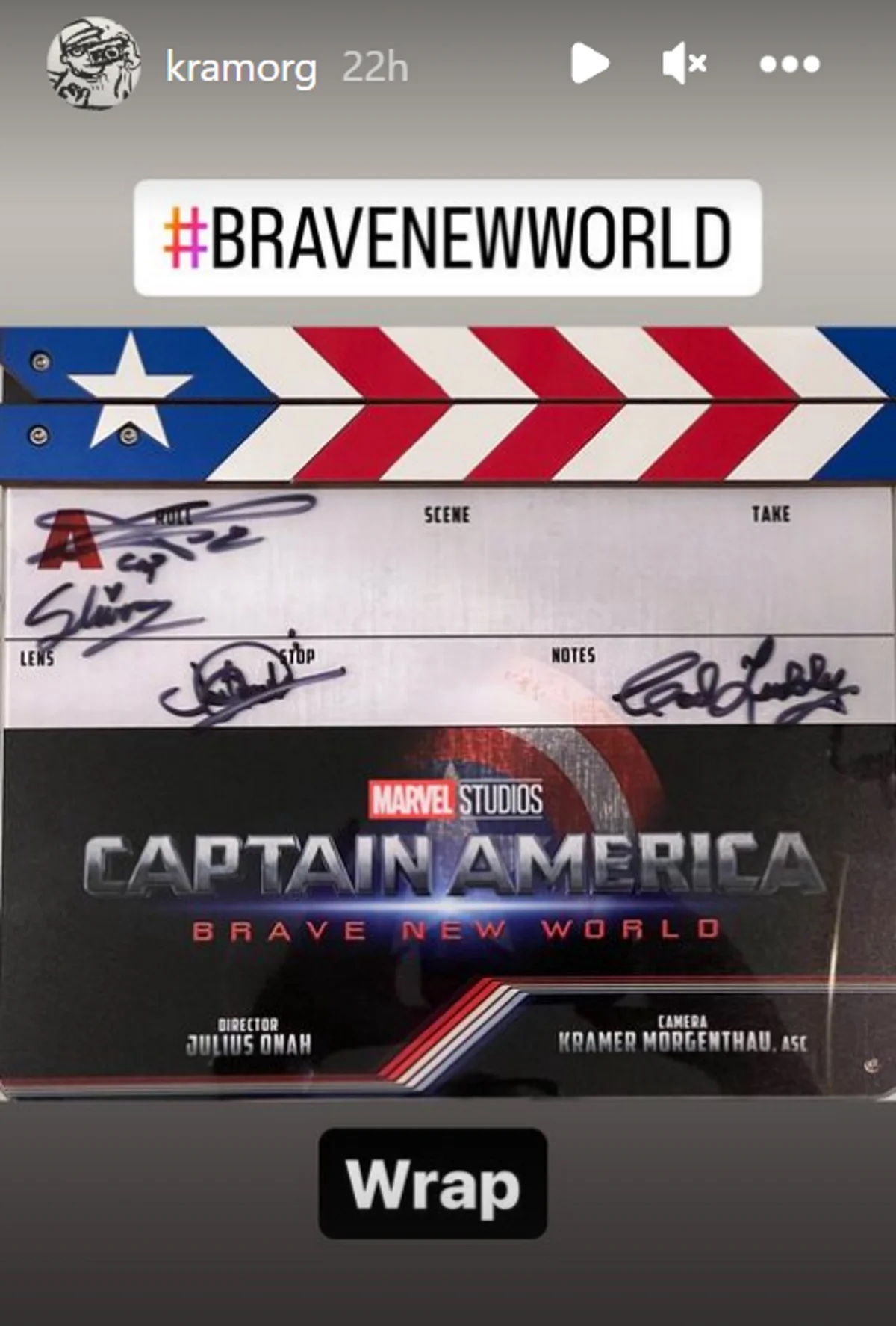 Закончились съемки фильма «Капитана Америка 4: Дивный новый мир» (фото)