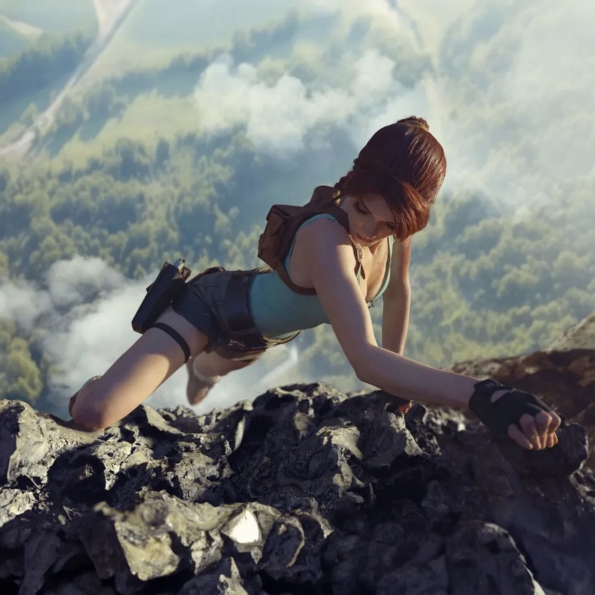 Модель показала сексапильный косплей на Лару Крофт, идеальный экранизации Tomb Raider