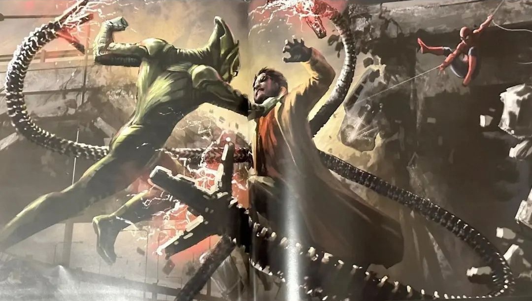 Зеленый гоблин против Доктора осьминога в вырезанной сцене «Человека-паука: Нет пути домой»