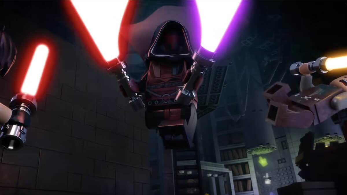 Дарт Реван размахивает своими мечами в LEGO Star Wars: Rebuild the Galaxy — Части прошлого / Lucasfilm