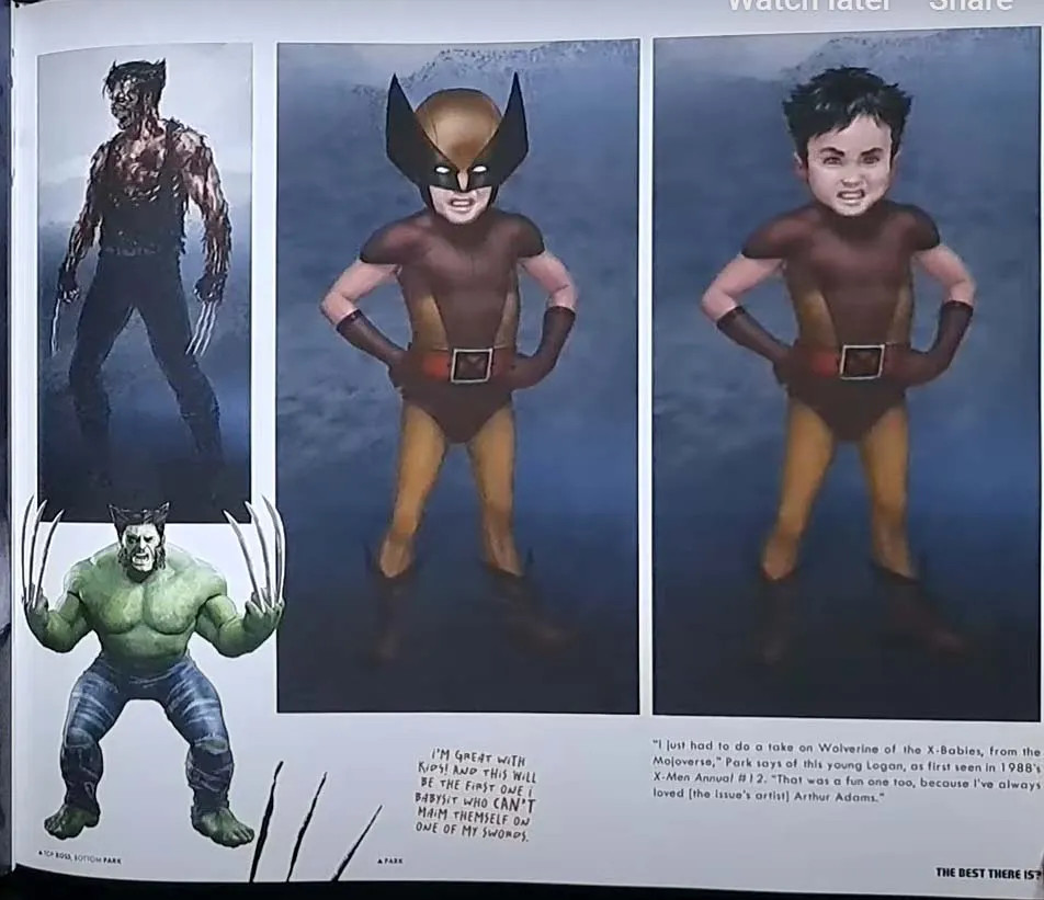 Страница книги Deadpool & Wolverine: The Art of the Movie. Источник фото: ComicBook