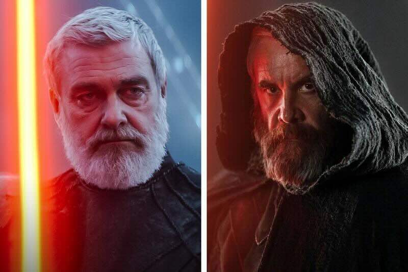 Рэй Стивенсон и Бэйлан Сколл в сериале «Асока» / Lucasfilm