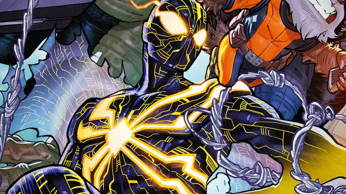 Человек-паук в новом черно-золотом техно-органическом костюме / Marvel Comics