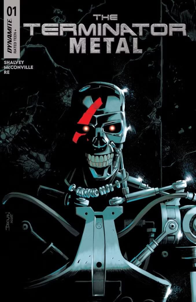 Terminator: Metal #1 от Деклана Шалви, Рори МакКонвилла, Лоренцо Ре (Dynamite)