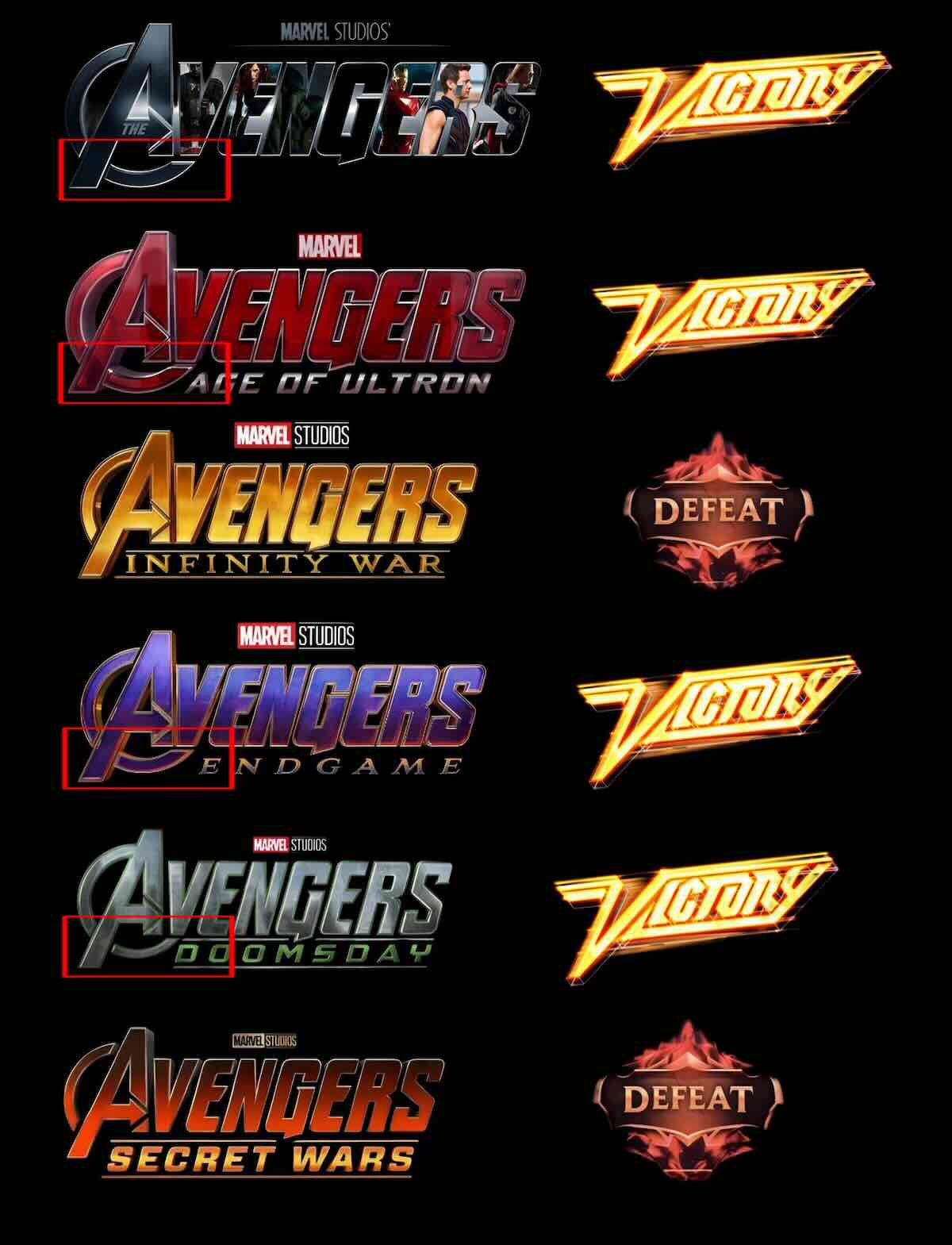 Логотипы «Мстителей» / Marvel Studios