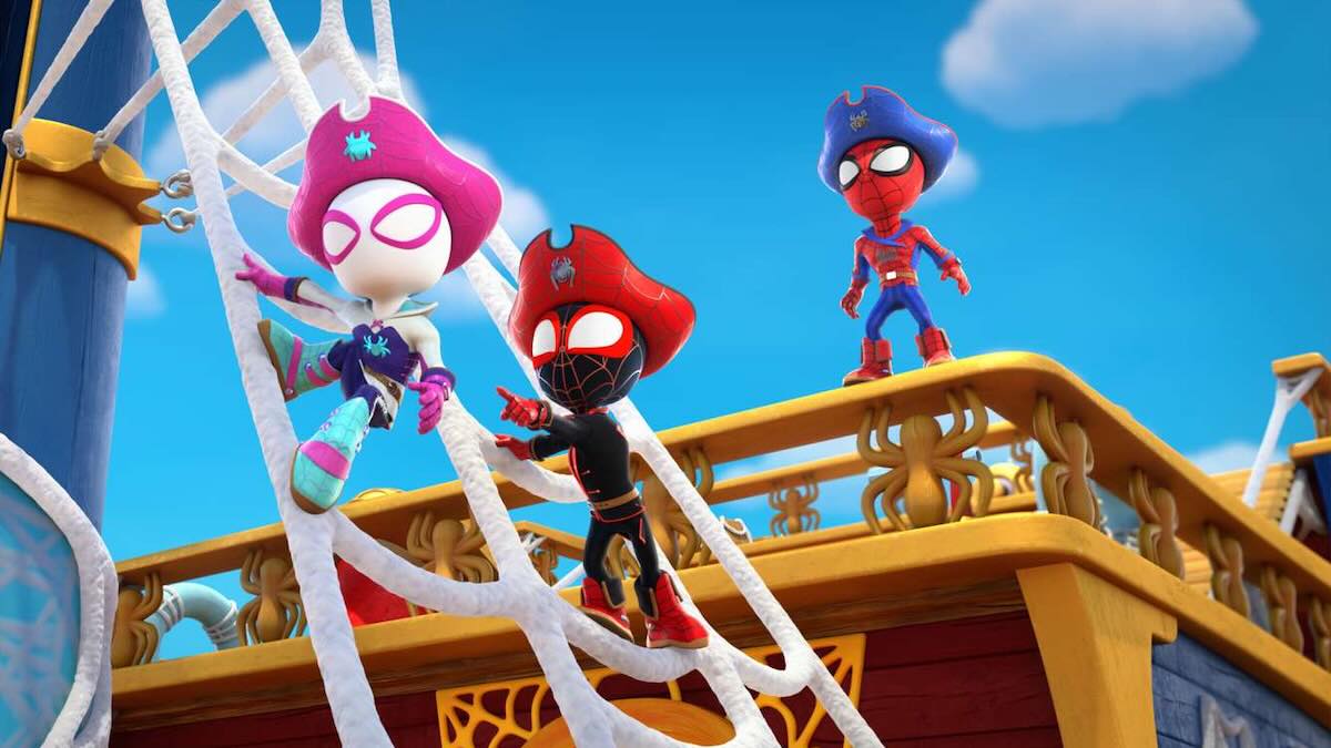 Человек-паук, Майлз Моралес и Спайдер Гвен / Disney Junior