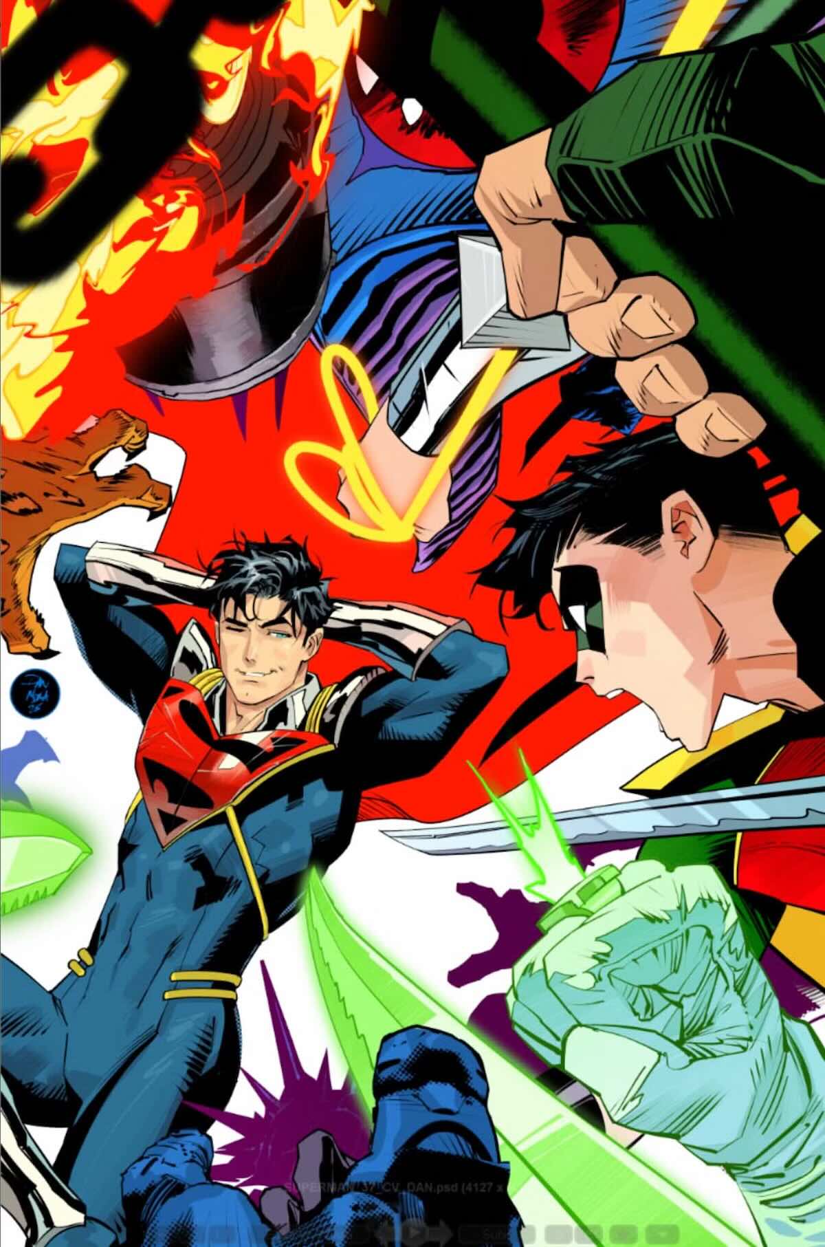 Супербой Прайм на обложке комикса Superman #37 / DC Comics