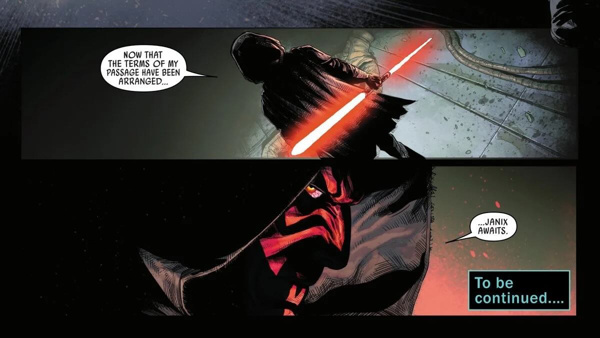 Мол убивает контрабандиста в Shadow of Maul #1 / Lucasfilm