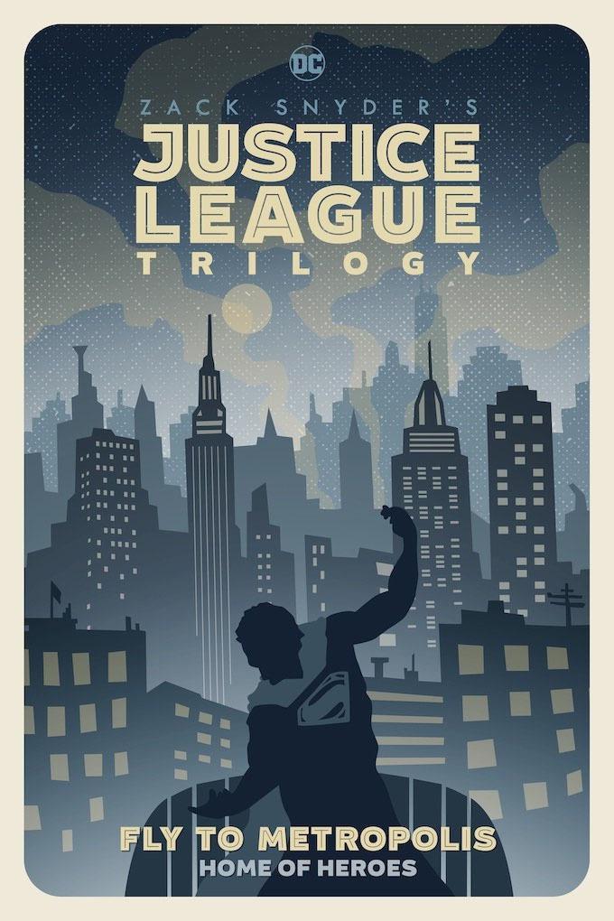 Новый постер трилогии «Лига справедливости» изображает Супермена в полете. / Warner Bros.