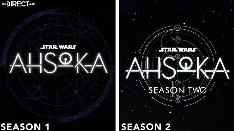 Логотип первого сезона «Асоки» в сравнении со вторым сезоном / Lucasfilm