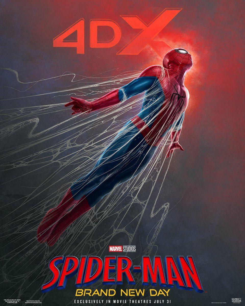 Постер фильма «Человек-паук: Новый день» в формате 4DX / Marvel Studios