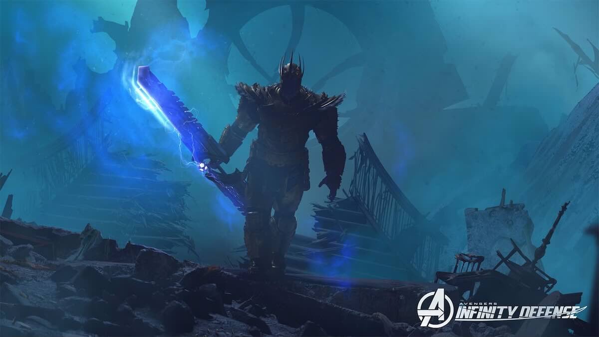 Король Танос в короне и с двулезвийным мечом в руках / Disney