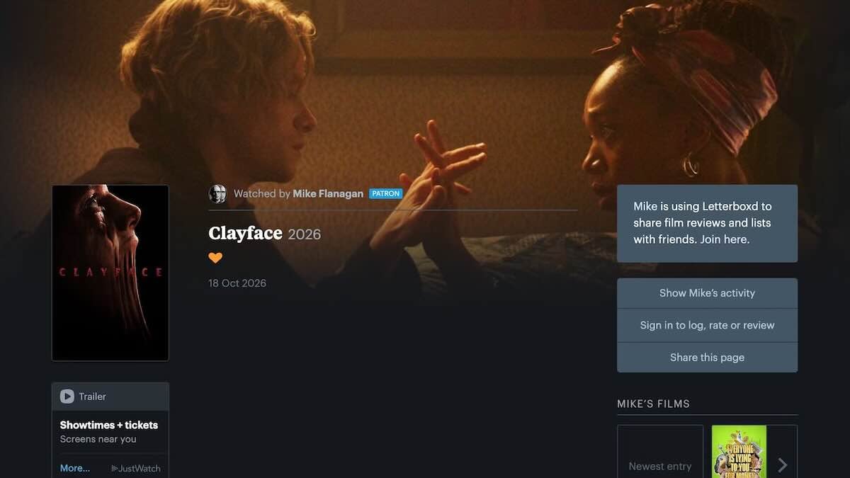 Рецензия Майка Флэнагана на фильм «Глиноликий» на Letterboxd